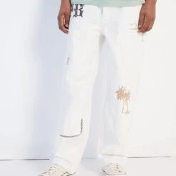 PB VINTAGE DOUBLE KNEE PANT Cream