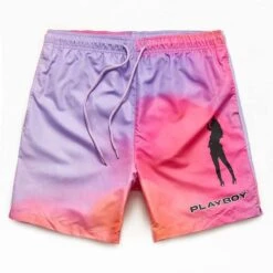 Playboy By PacSun Rainbow 17" Swim Trunks