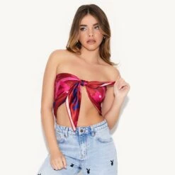 Bunny Every Way Scarf Pink -Online Clothing Store 20 542357 6918855753825 BUNNY EVERY WAY SCARF PINK ETC 2704