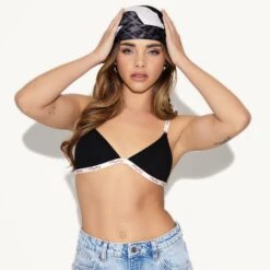 Bunny Every Way Scarf Black -Online Clothing Store 21 542358 6918856048737 BUNNY EVERY WAY SCARF BLACK HEADSCARF 2521