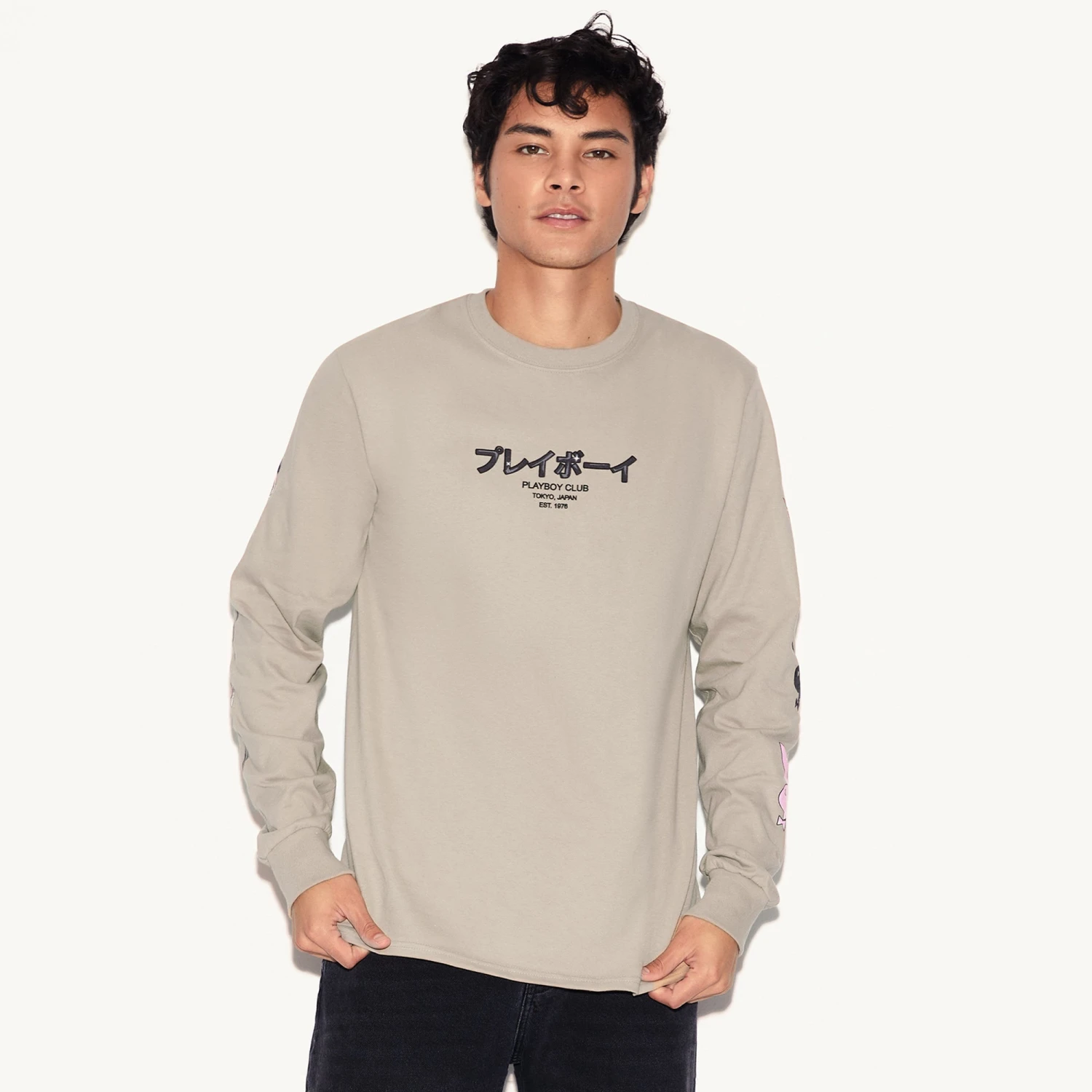 Tokyo Club Bunny Long Sleeve Sand 2 Tokyo Club Bunny Long Sleeve Sand - Image 2