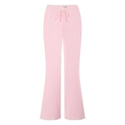 Women's Pointelle Logo Flare Pants