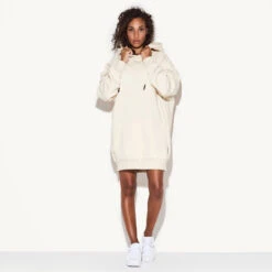 Oversized Hoodie Dress 9 Oversized Hoodie Dress -Online Clothing Store 63 512945 6553381470305 OVERSIZED HOODIE DRESS SAND 42699 WEBSIZE