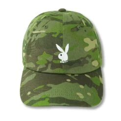 Adjustable Rabbit Head Logo Hat Camo -Online Clothing Store AdjustableRabbitHeadLogoHatLightCamo