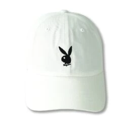 Adjustable Rabbit Head Logo Hat 14 Adjustable Rabbit Head Logo Hat -Online Clothing Store AdjustableRabbitHeadLogoHatWhite