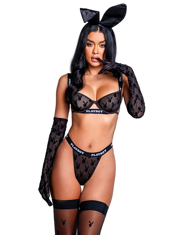 PLAYBOY BUNNY NOIR 2-PIECE SET 2 PLAYBOY BUNNY NOIR 2-PIECE SET - Image 2