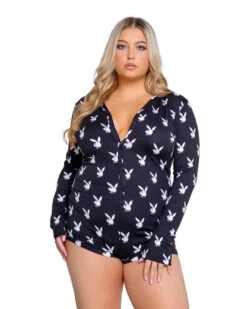 PLAYBOY SLUMBER BUNNY ROMPER -Online Clothing Store PBLI130Q Blk 600x 3e087a9d d0e5 4953 a6e3 d665b7ccc640