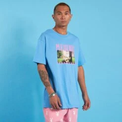 Playboy X Pleasures Swinging Playmate T-Shirt Blue -Online Clothing Store PB 0196 3a6d0da7 da3f 4a42 8c25 eed32a32465c