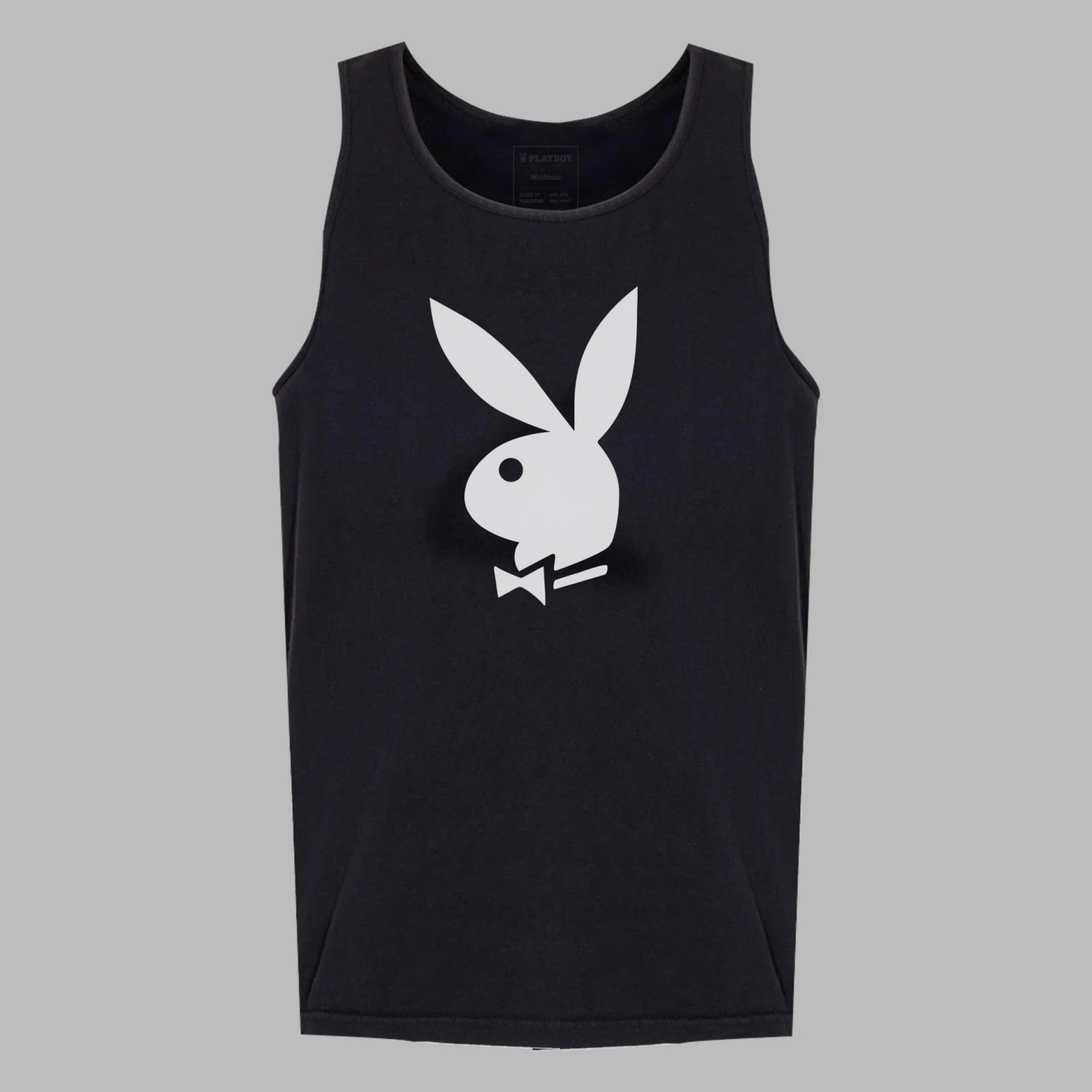 Poolside Playboy Tank Top Black 1 Poolside Playboy Tank Top Black