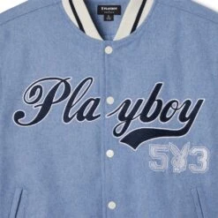 Women's Masthead Letterman Bomber Jacket -Online Clothing Store PB PACSUN MASTHEAD LETTERMAN BOMBER JACKET RAIN WASHED 03