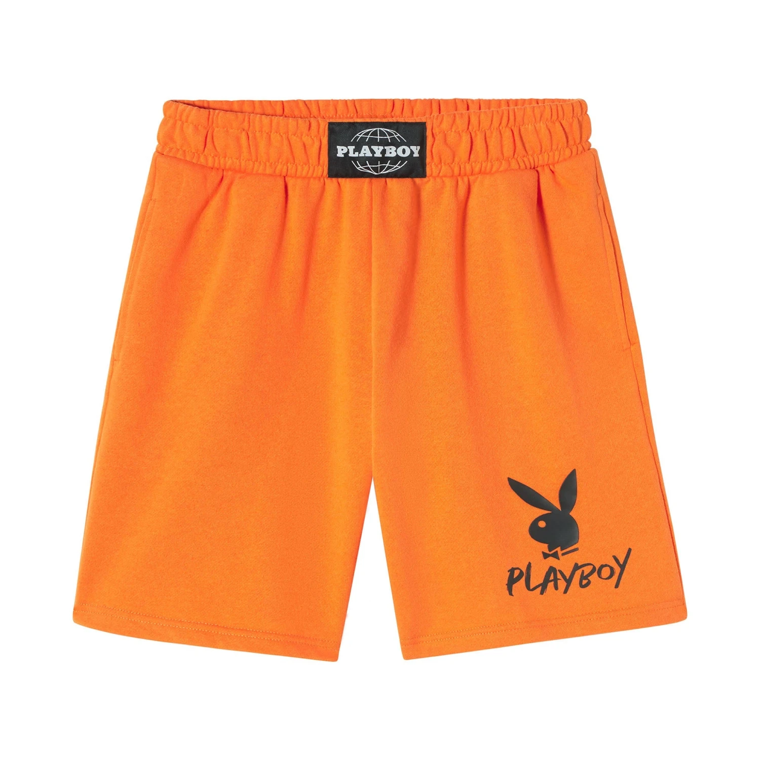 Women's Orange Sweat Shorts 1 Women's Orange Sweat Shorts