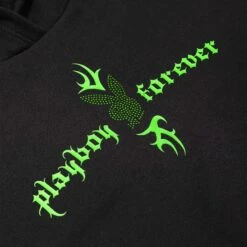 Women's Playboy Forever Hoodie 16 Women's Playboy Forever Hoodie -Online Clothing Store PLAYBOY PACSUN BLACK HOODIE WITH COLD SHOULDER GREEN DETAIL 03 0bf21d4c 6625 4417 9bae f0e9acc232a7