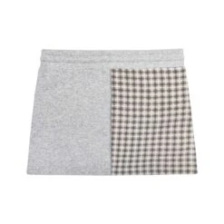 Women's Varsity Plaid Mini Skirt -Online Clothing Store PLAYBOY PACSUN PLAID PATCHWORK SKIRT GREY 02