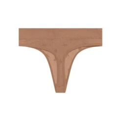 Women's Bunny Seamless Thong 17 Women's Bunny Seamless Thong -Online Clothing Store PLAYBOY PB BUNNY SEAMLESS THONG TAWNY BROWN 01