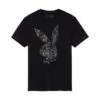 Playboy X John Richmond Rhinestone Rabbit Head T-Shirt
