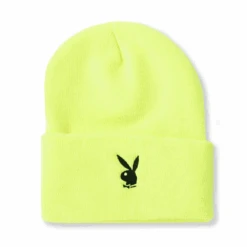 Rabbit Head Cuffed Knit Beanie -Online Clothing Store PLAYBOY BEANIE 1A