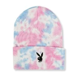 Rabbit Head Knit Beanie Tie Dye -Online Clothing Store PLAYBOY BEANIE 2A