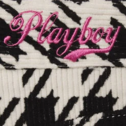 Women's Houndstooth High Waisted Mini Skirt -Online Clothing Store PLAYBOY HIGHRISESLITMINISKIRT HOUNDSTOOTH 03