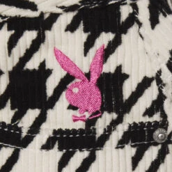 Women's Houndstooth High Waisted Mini Skirt -Online Clothing Store PLAYBOY HIGHRISESLITMINISKIRT HOUNDSTOOTH 031