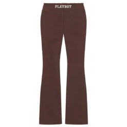 Women's Low Rise Bootcut Denim Pants -Online Clothing Store PLAYBOY PBLOWRISEBOOT BROWN 02