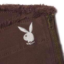 Women's Low Rise Bootcut Denim Pants -Online Clothing Store PLAYBOY PBLOWRISEBOOT BROWN 03