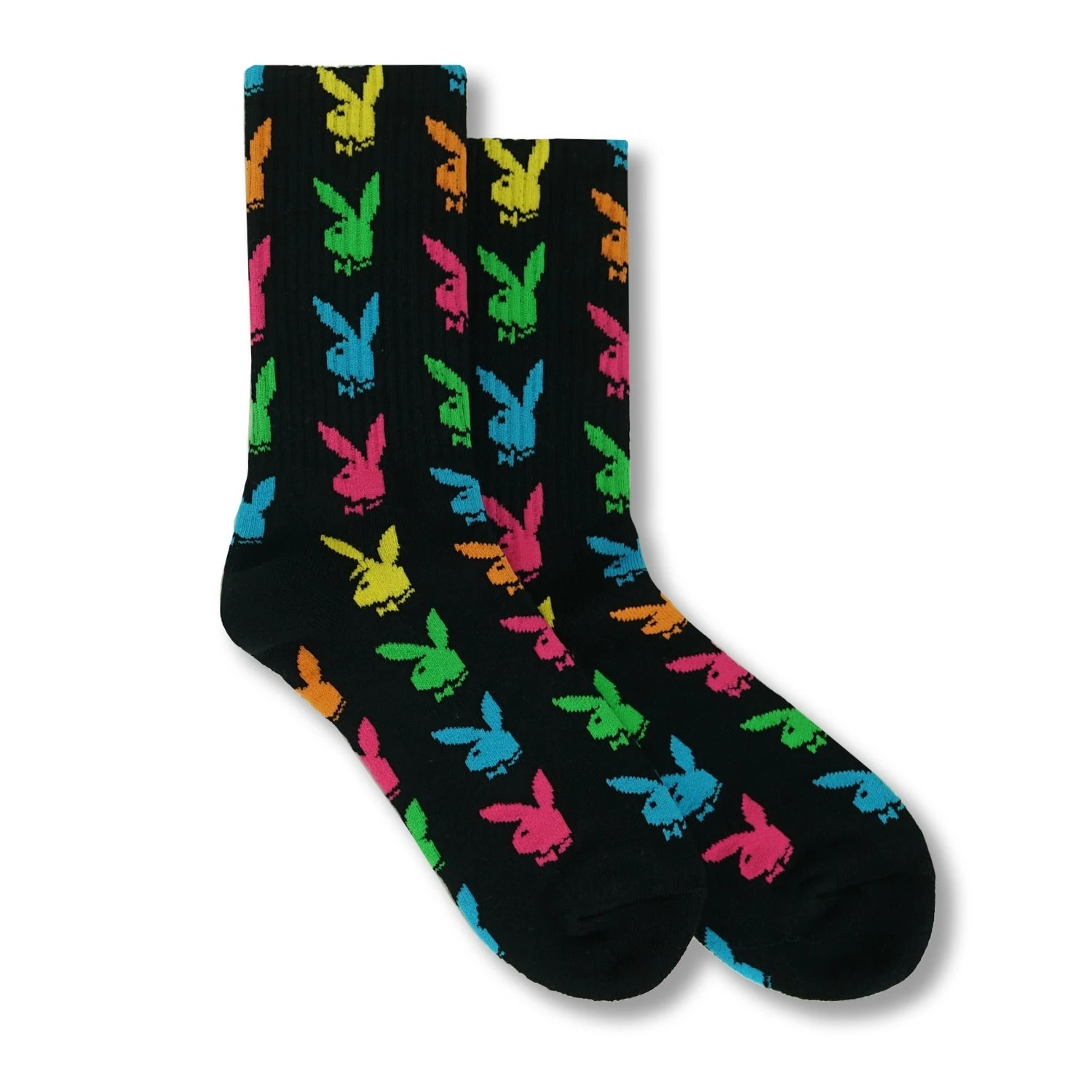 Rainbow Bunny Crew Socks 2 Rainbow Bunny Crew Socks - Image 2