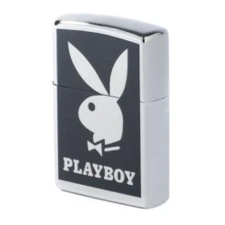 Black Logo Zippo Lighter -Online Clothing Store Playboy Black Logo Zippo Lighter 03