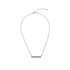 Masthead Nameplate Necklace -Online Clothing Store Playboy Masthead Nameplate Necklace Silver 01