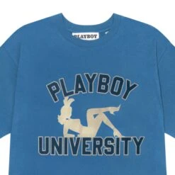 Men's Playboy University T-Shirt -Online Clothing Store Playboy PB UNIVERSITY SS TEE LIGHT BLUE 03 3f43409c 8cdb 48b3 a5d7 c71d1219687a