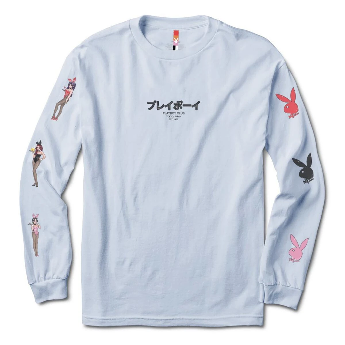Tokyo Club Bunny Long Sleeve Powder Blue 1 Tokyo Club Bunny Long Sleeve Powder Blue