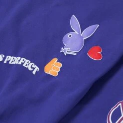 Women's Cabin Fever Crew Neck Sweatshirt 5 Women's Cabin Fever Crew Neck Sweatshirt -Online Clothing Store Playboy Cabin Fever Crew Purple 03