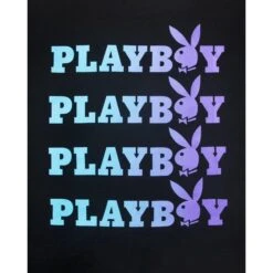 Holographic Repeating Masthead T-Shirt -Online Clothing Store Playboy Holographic Tee Blk 04 3bea03d8 ecbb 4f7f 9488 f7daada18c5e
