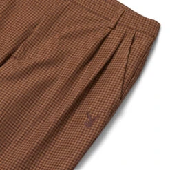 Online Clothing Store -Online Clothing Store Playboy Houndstooth Wool Trouser Brown 03