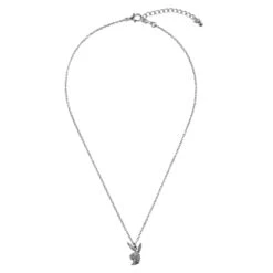 Rabbit Head Pave Necklace -Online Clothing Store Playboy JewledRabbitHeadPendantNecklace 1