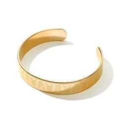 Men's Stamped Repeating Rabbit Head Cuff -Online Clothing Store Playboy Patterned Cuff Gold 003