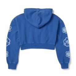 Women's Riptide Cropped Hoodie -Online Clothing Store Playboy Riptide Crop Jacket Beacoup Blue 02 f26e7495 0013 4eab 95c6 c7e1e09d9699