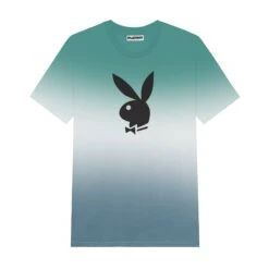 Men's Rabbit Head Ombre T-Shirt -Online Clothing Store Playboy RisingGradient Tee Blue 01 d627c546 8efa 4aac 857c 1c2906fedb69