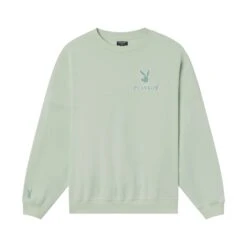 Women's Classic Crewneck -Online Clothing Store Playboy Womens Classic Crewneck Mint Green 01
