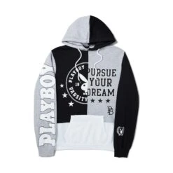 Women's Varsity Hoodie 11 Women's Varsity Hoodie -Online Clothing Store Playboy Womens Sweatshirt Black 01