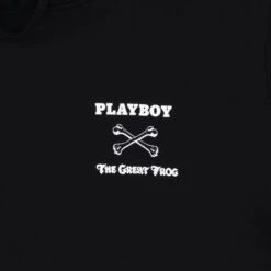 Playboy X The Great Frog Hoodie -Online Clothing Store PlayboyxTGFEntwinedHoodieBlackFrontDetail dde33907 cc42 4bde 908f 488c5624716e