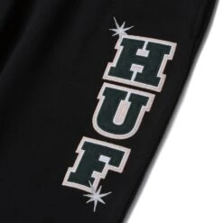 Playboy X HUF Rabbit Head Sweatpants -Online Clothing Store RABBIT HEAD FLEECE PANT BLACK PT00233 BLACK 02