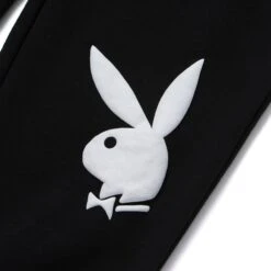 Playboy X HUF Rabbit Head Sweatpants -Online Clothing Store RABBIT HEAD FLEECE PANT BLACK PT00233 BLACK 03