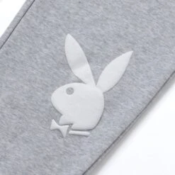 Playboy X HUF Rabbit Head Sweatpants -Online Clothing Store RABBIT HEAD FLEECE PANT GREY HEATHER PT00233 GYHTR 03