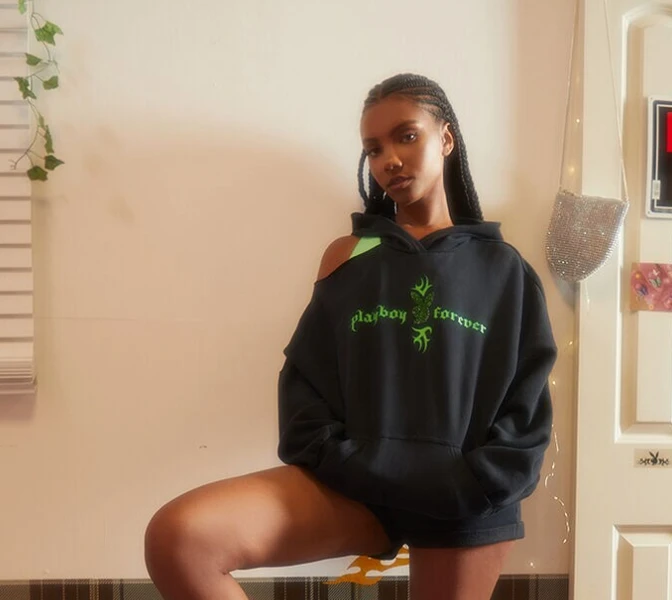 Women's Playboy Forever Hoodie 6 Women's Playboy Forever Hoodie - Image 6