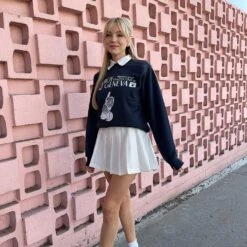 Lake Geneva Tennis Club Crewneck Sweatshirt -Online Clothing Store lake geneva tennis club crewneck sweatshirt on blond