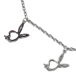 Multi-Rabbit Head Necklace -Online Clothing Store playboy multi rabbit head necklace 4