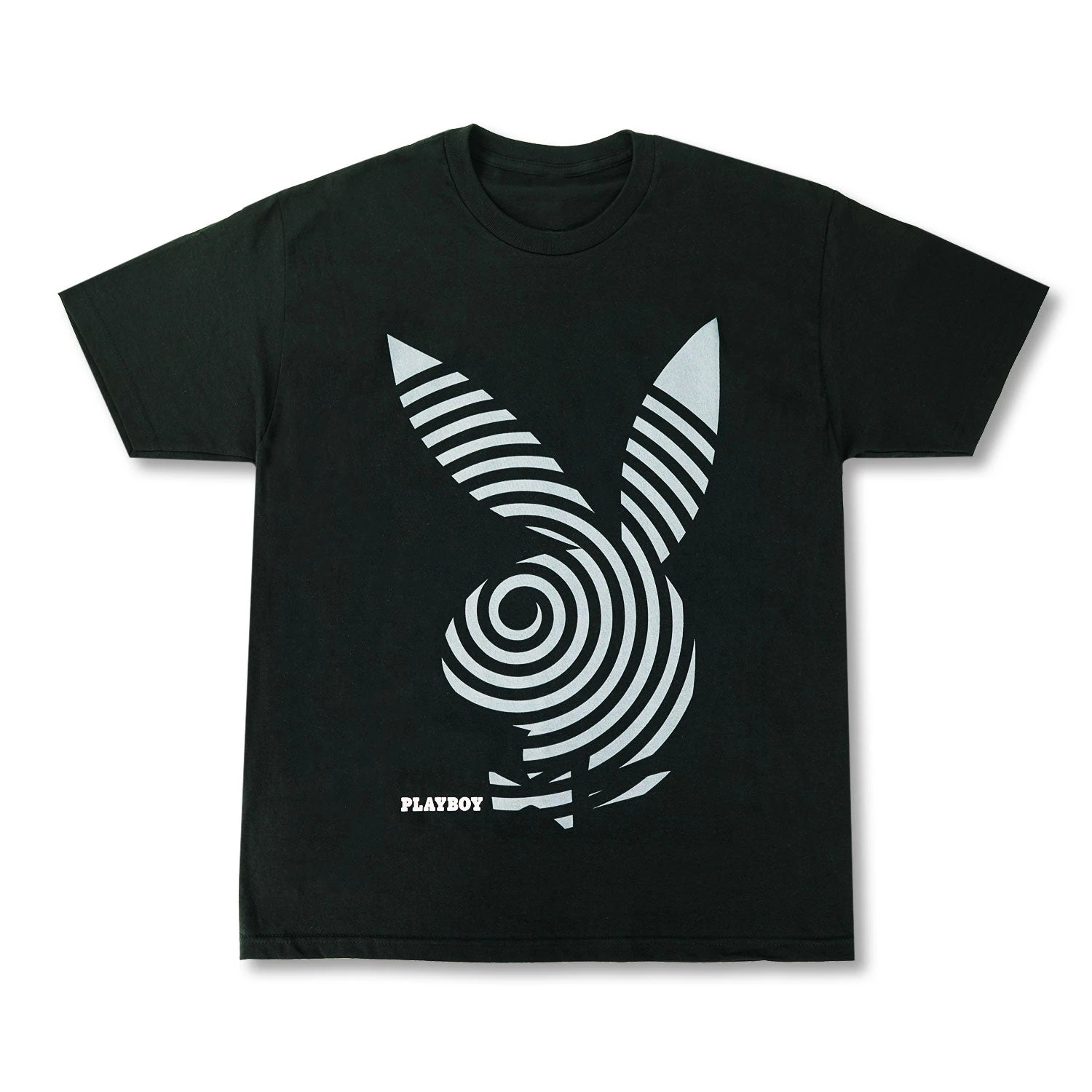 Playboy Spiral Black Tee 1 Playboy Spiral Black Tee