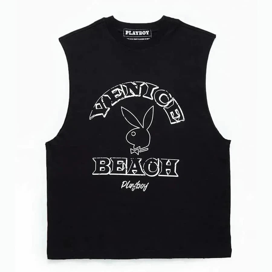 PB VENICE BEACH MUSCLE TEE Black 1 PB VENICE BEACH MUSCLE TEE Black